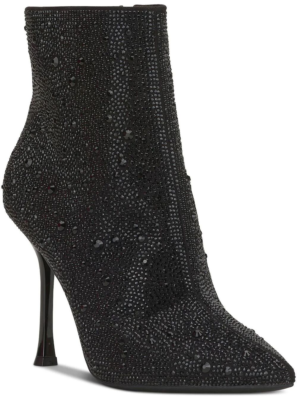 INC International Women's Size 12M Black Rhinestone Ankle Boot